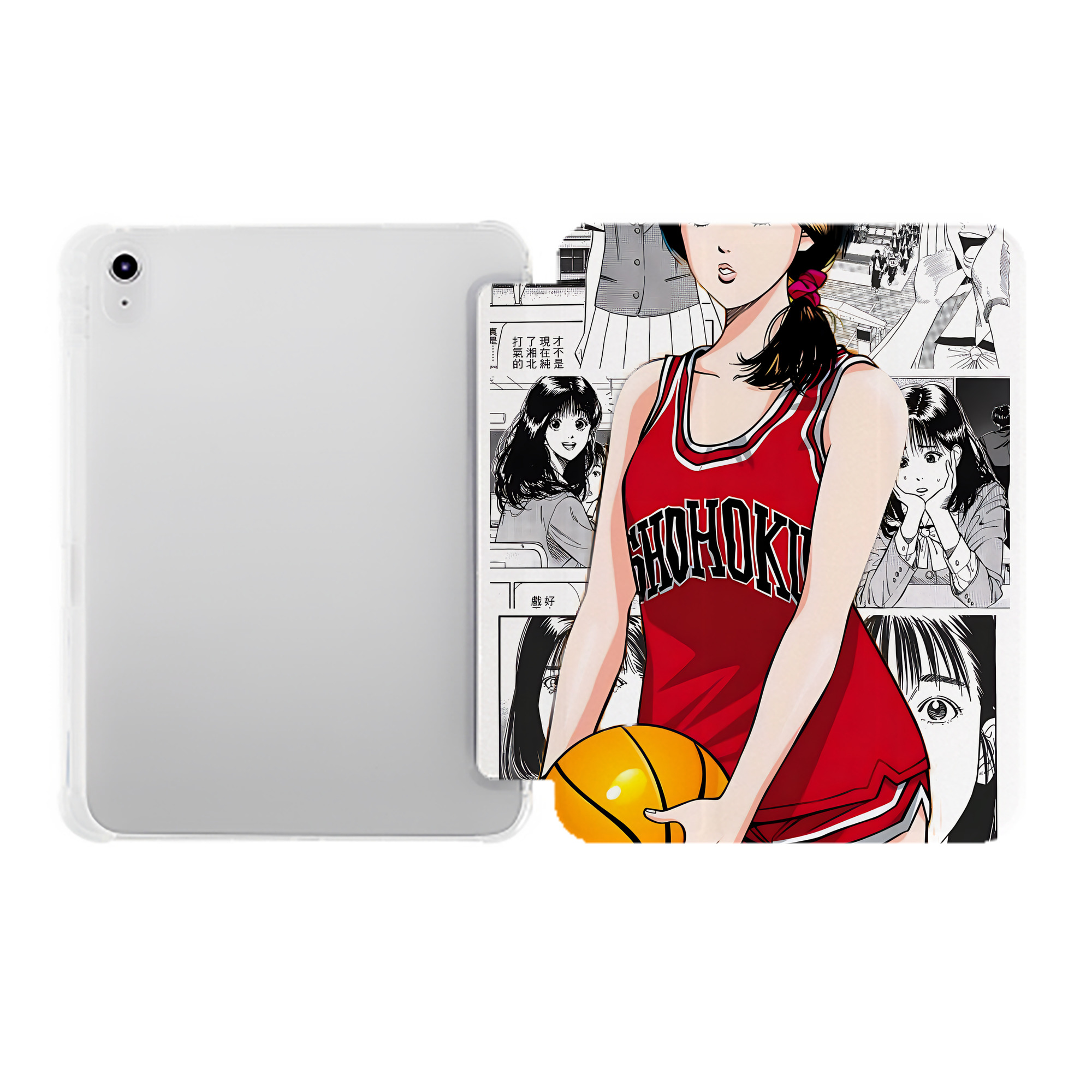 （画像用） SLAM DUNK／スラムダンク IPad ケース ペン収納付き 三つ折りスタンド PUレザー×シリコン 対応機種9.5/10.5/10.9インチ
